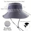 Bucket Hat Summer Men Women Fishing Boonie Hats UV Protection Long Large Wide Brim Hiking Sun Hat Outdoor Cap